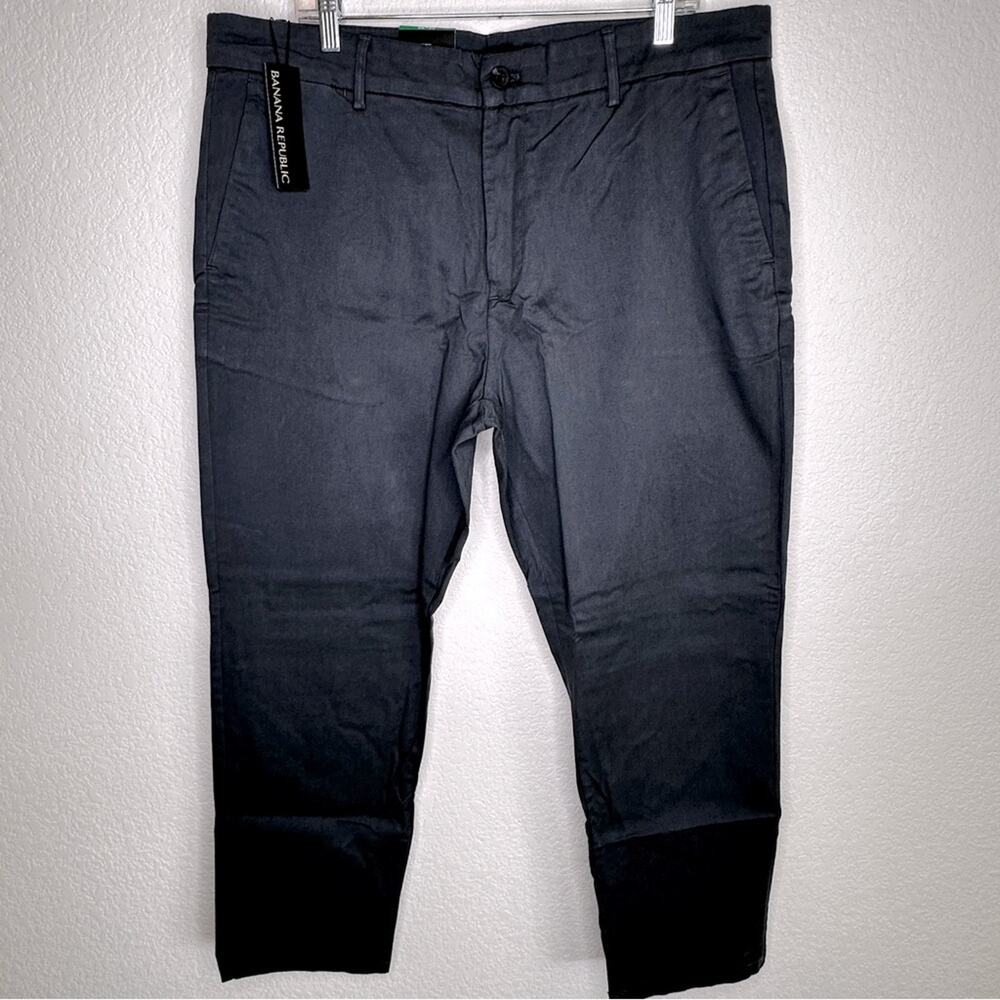 Banana Republic Men’s Chino Pant Gray 38x30 NWT - Picture 4 of 11
